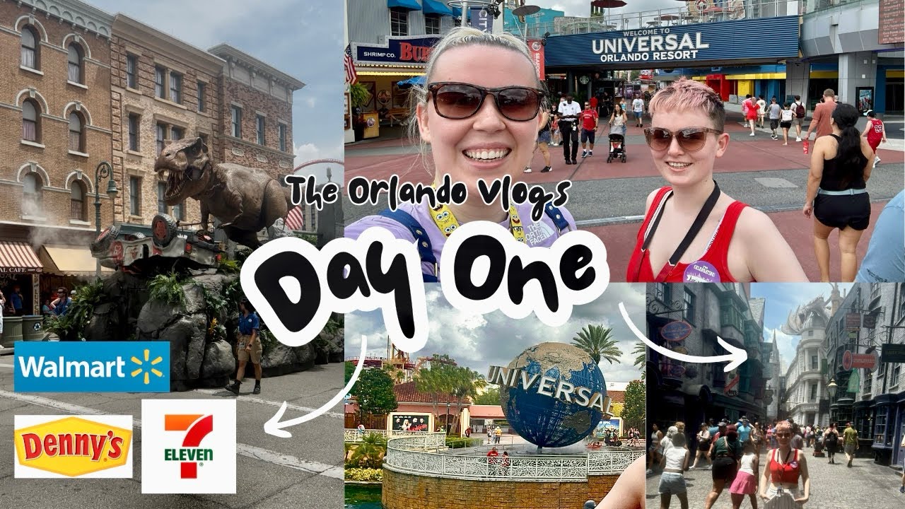 ORLANDO DAY1 VLOG MAY | UNIVERSAL STUDIOS FLORIDA | MEGA MOVIE PARADE | Denny’s | Walmart | 7Eleven 