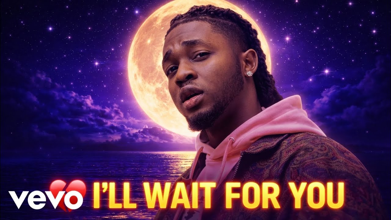 Omah Lay - I Will Wait For You By The Moon (New Lyrics Video)