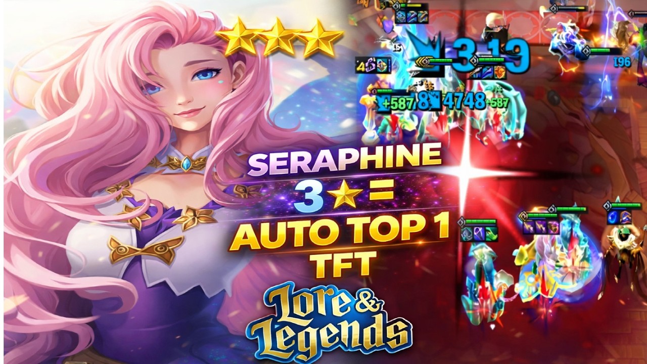 NADIE SOBREVIVE A SERAPHINE 3⭐ | TOP 1 FÁCIL – TFT SET 16
