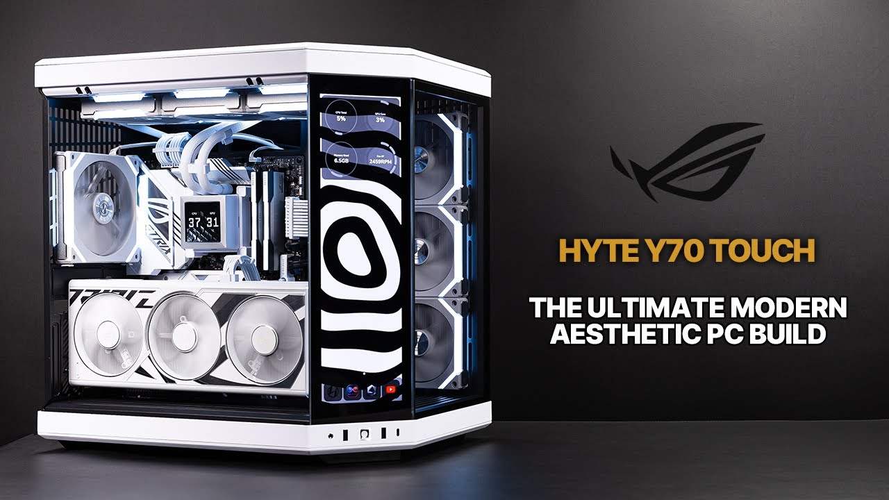 The Ultimate Modern Aesthetic Gaming PC | HYTE Y70 Touch | Hydroshift 360 | Klevv ROG | 4080 Super
