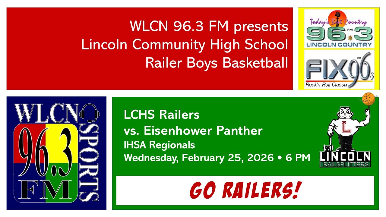 2/25/2026 - LCHS Railer boys basketball vs. Eisenhower -- IHSA Regional @ Lincoln Community HS