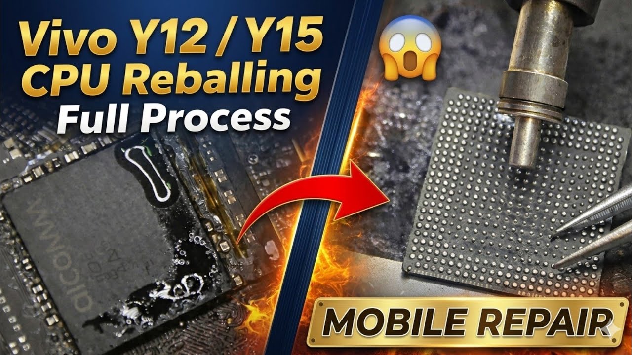Vivo Y12 / Y15 CPU Reballing Full Process | Mobile Repair