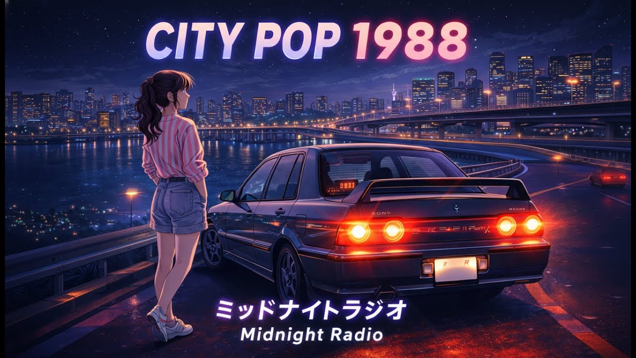 CITY POP 1985 🌃 – Ночная поездка по Токио 🚗 | Плейлист ретро-сити-попа 80-х 📼