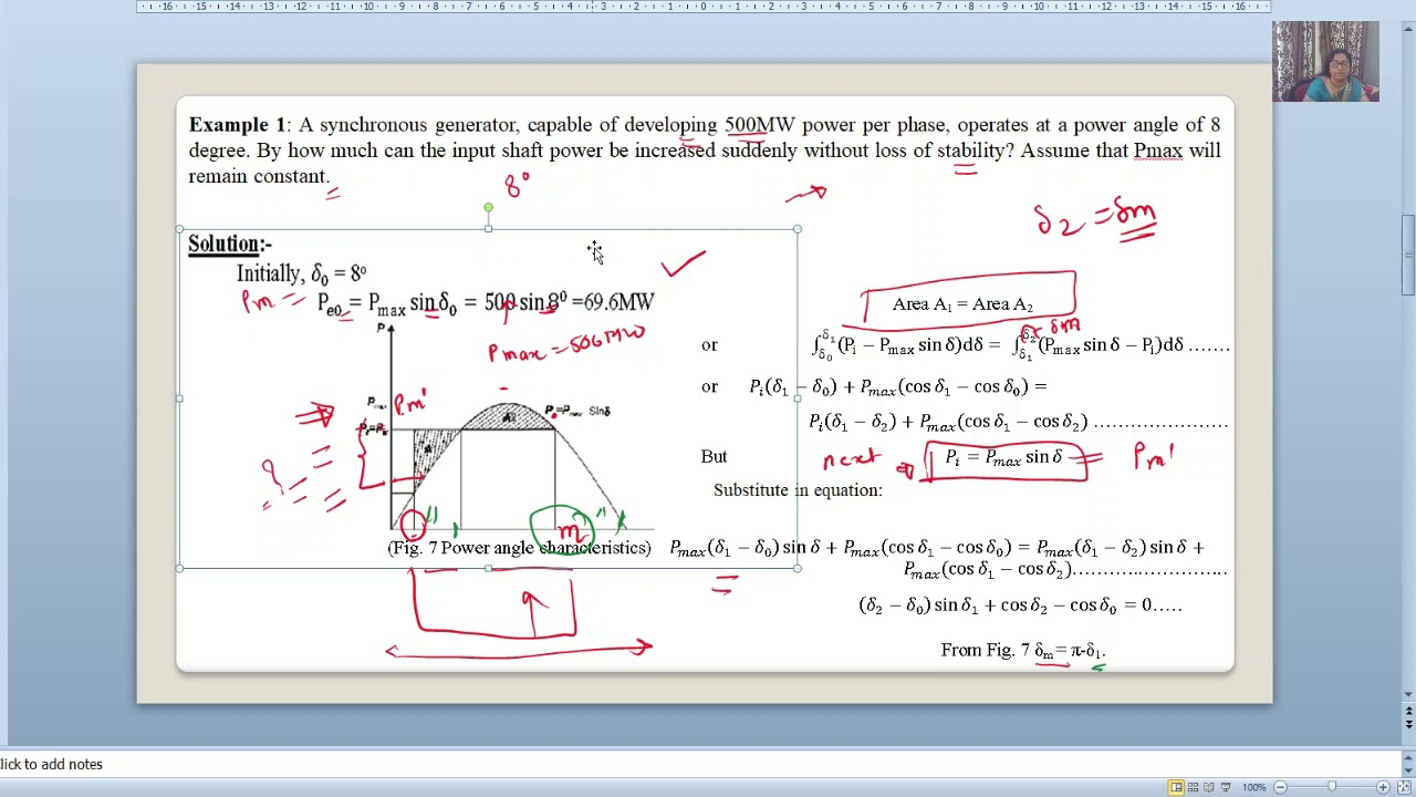 Lecture 19 PSS: Examples on change in mechanical power