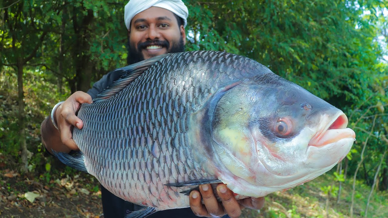 10 kg Whole Fish Pollichathu | Kerala Style Meen Pollichathu in Banana Leaf | Grilled Fish Recipe