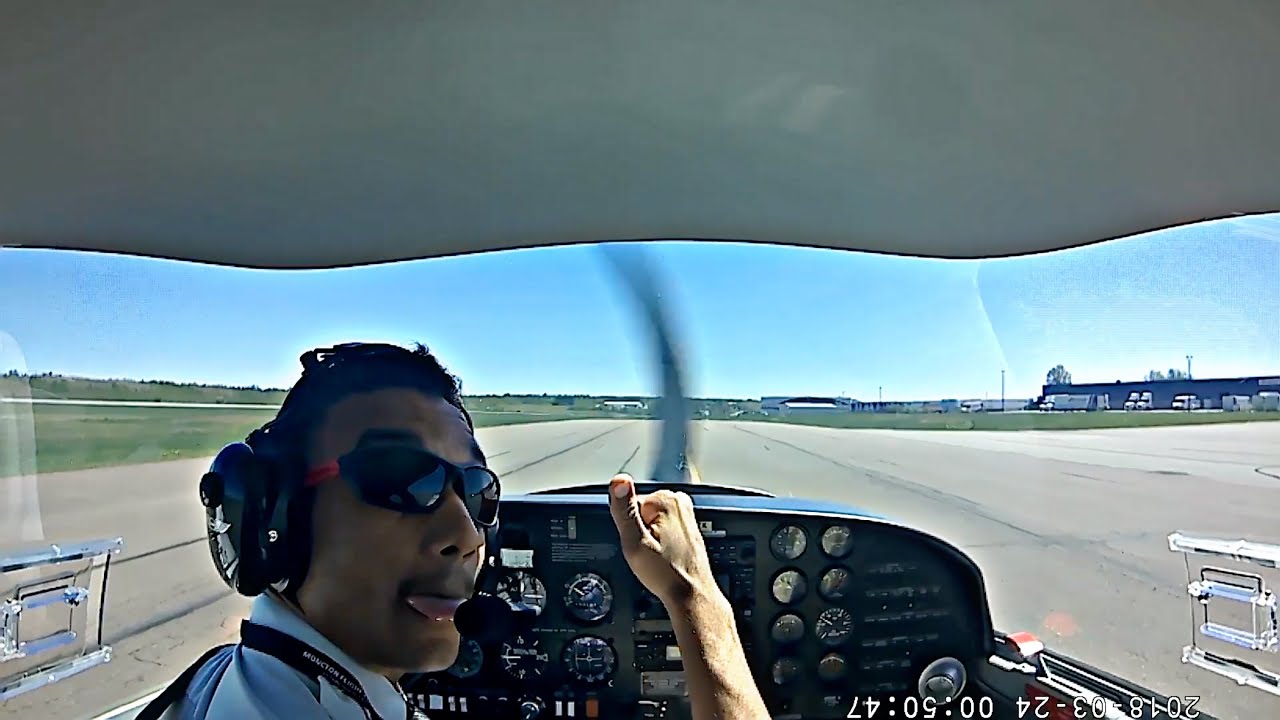 First Flight VLOG!!! - Cross Country flight (Moncton Flight College)