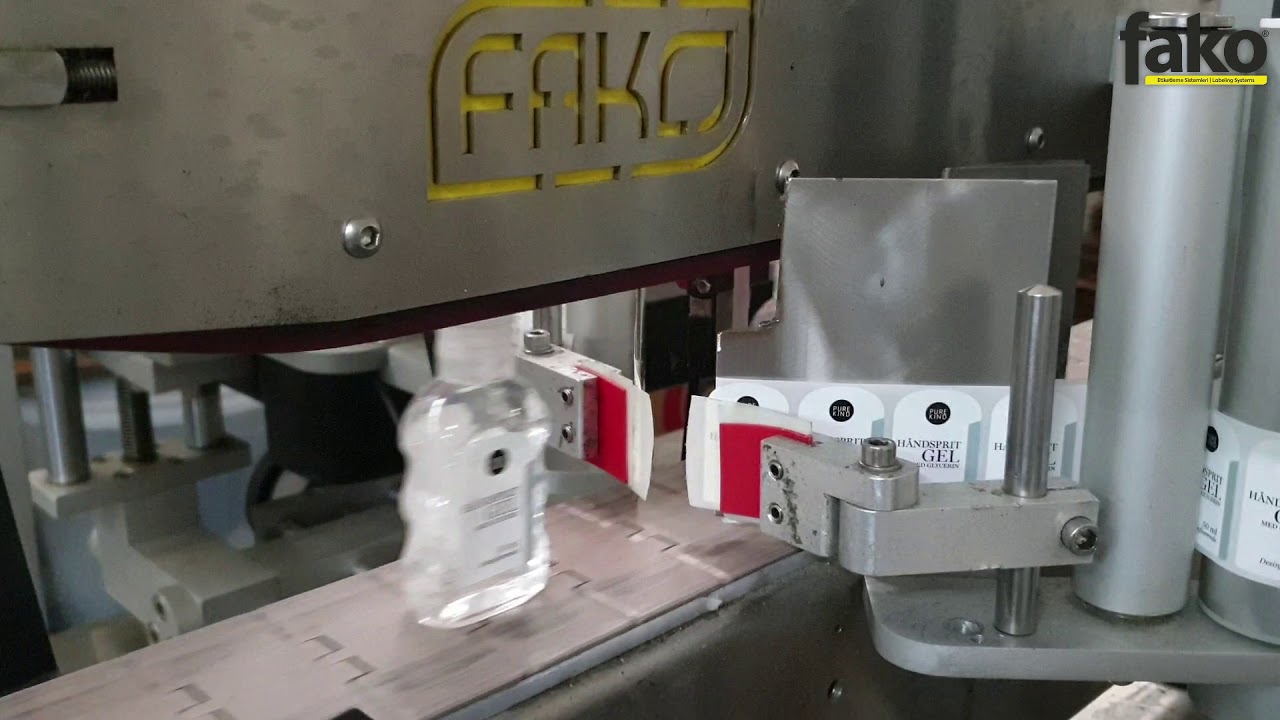 El Dezenfektanı Etiketleme Makinesi / Hand Sanitizer Labeling Machine