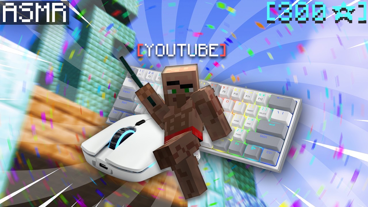 [ 9 MINUTES ] BEDWARS LUCKYVN ASMR Keyboard & Mouse Sounds | BEDWARS LUCKYVN