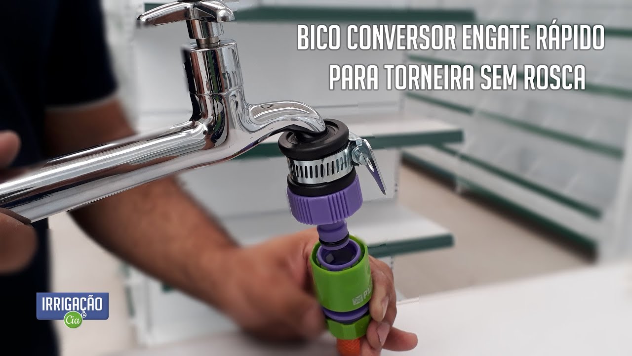 Bico Conversor Engate Rápido para Torneira sem Rosca