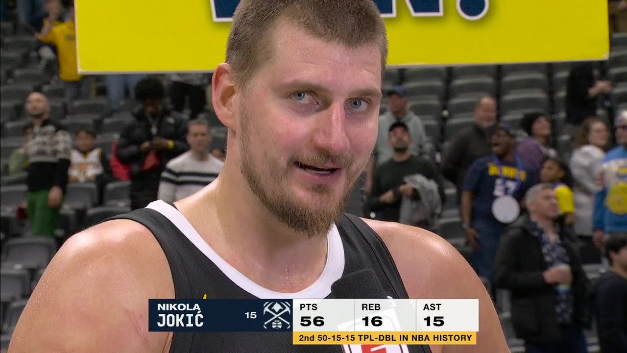 Никола Йокич комментирует свой трипл-дабл с 56 очками на Рождество | NBA on ESPN