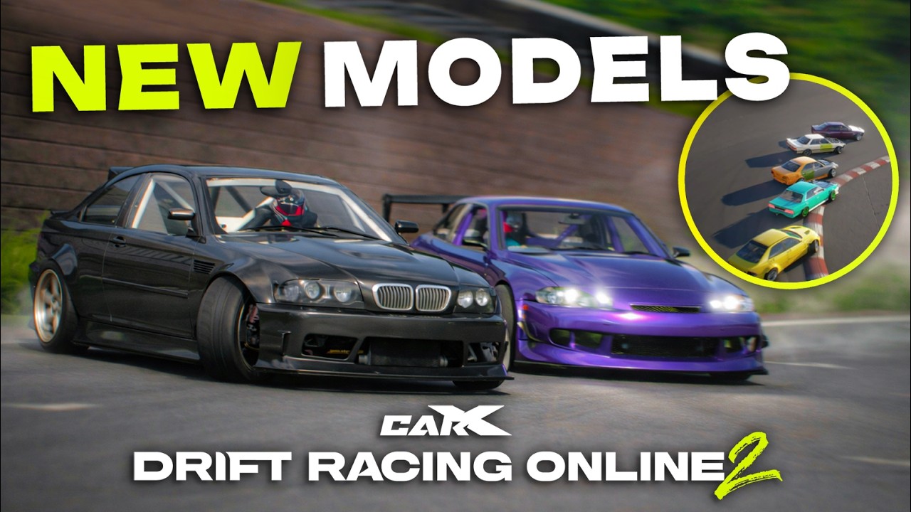В новом трейлере CarX Drift Racing Online 2 показаны новые автомобили... (Переработанные модели)