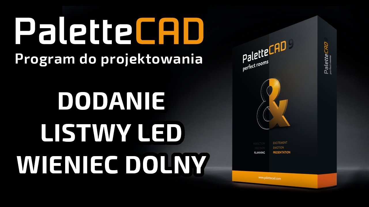 Dodawanie listwy LED do wieńca dolnego - Technika Meblowa - PaletteCAD - projektowanie mebli