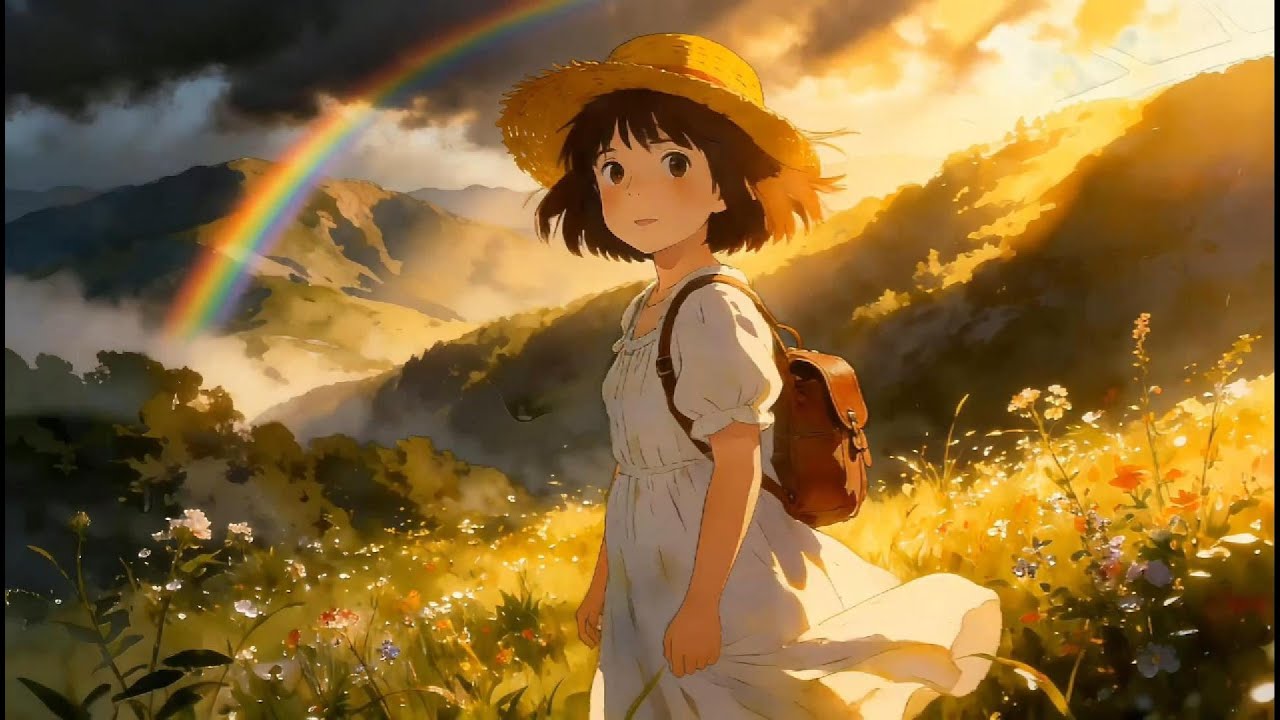 The Cloud-Kissed Spirit Peak | A Peaceful 2D Animated Journey