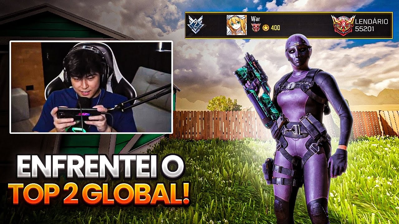 ENFRENTEI O TOP 2 GLOBAL NA RANKED DO COD MOBILE!