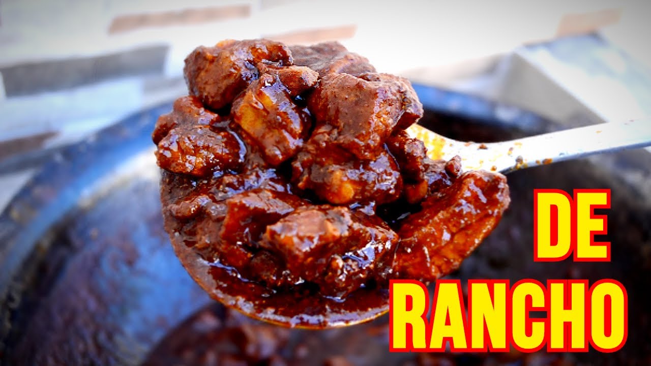 Asado de Puerco Rojo- Comida Mexicana/ESTILO RANCHO 🔥| Enmascarbon