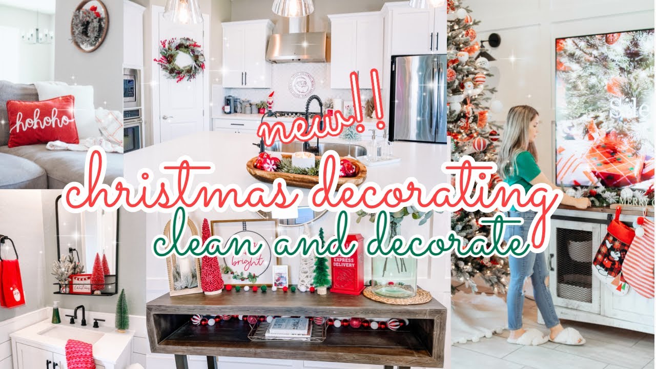 🎄 Christmas decorate with me || Christmas decor || Christmas clean and decorate with me