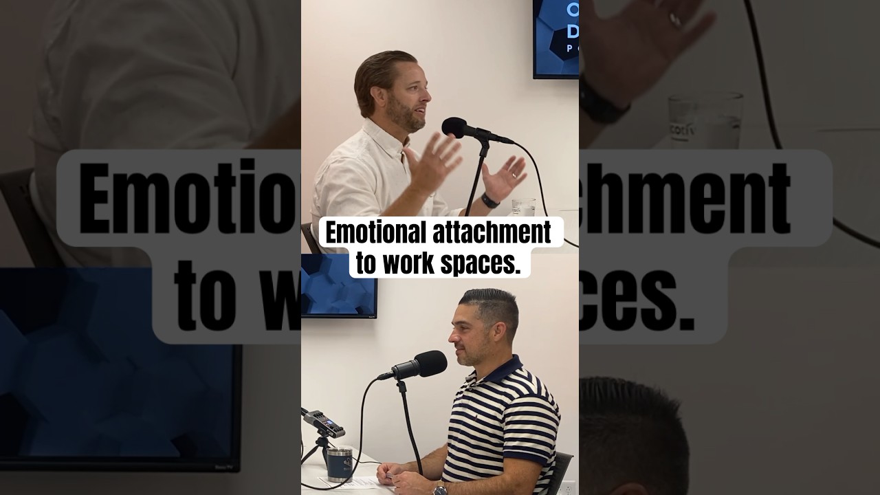 Emotional attachment to work spaces.