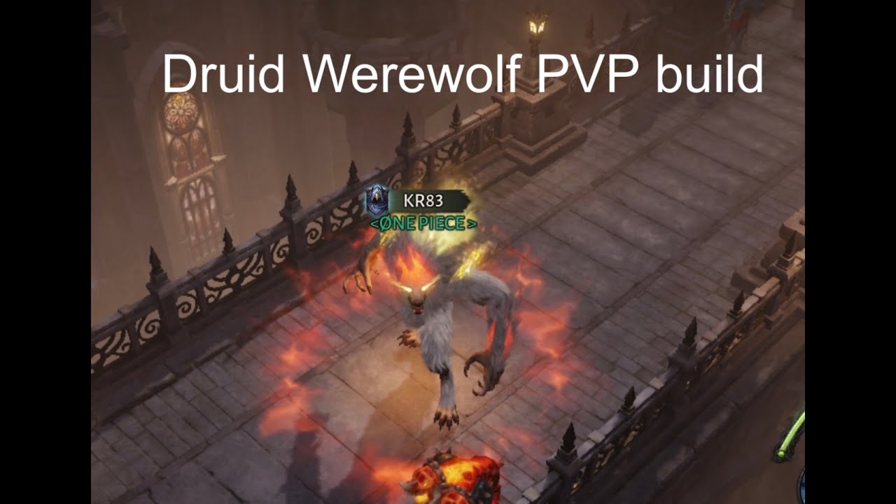 Druid Werewolf PVP build for Diablo Immortal, Clearly Explained!