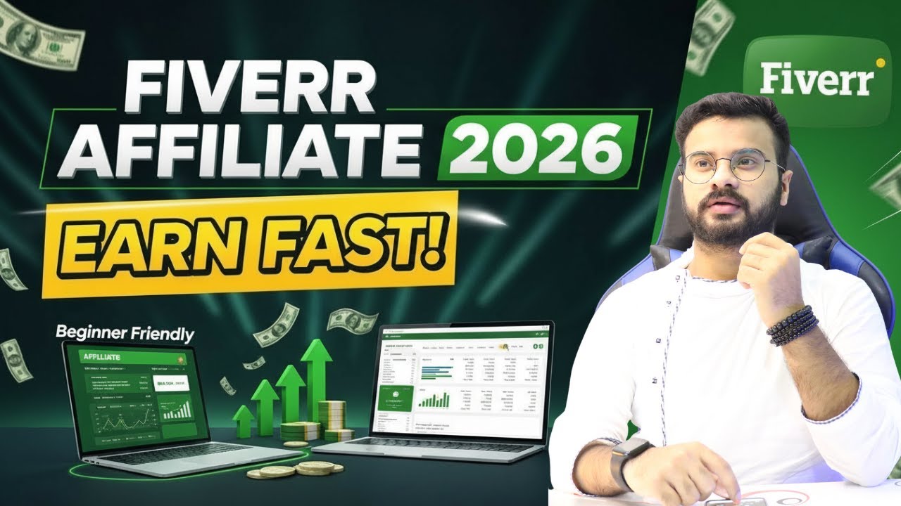 Партнерский маркетинг Fiverr для начинающих 2026: как продвигать партнерскую программу Fiverr!