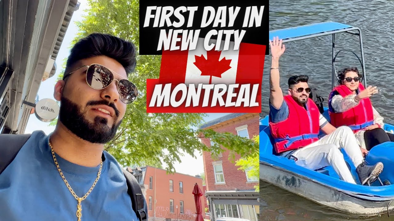 My First Day in New City of Canada | Montreal Downtown 🇨🇦