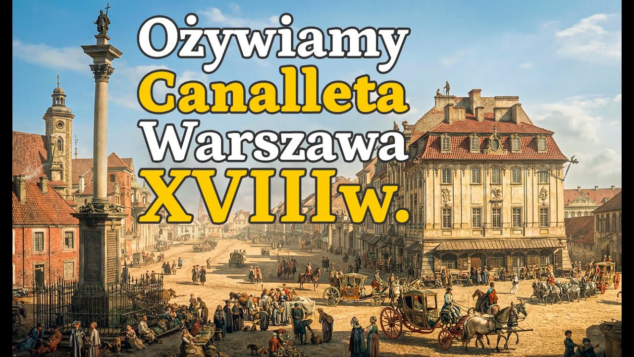 XVIII-wieczna Warszawa ożywa na obrazach Canaletta.