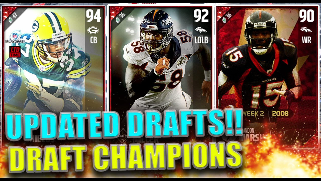 THIS IS INSANE UPDATED DRAFTS!! - Madden 17 Draft Champions