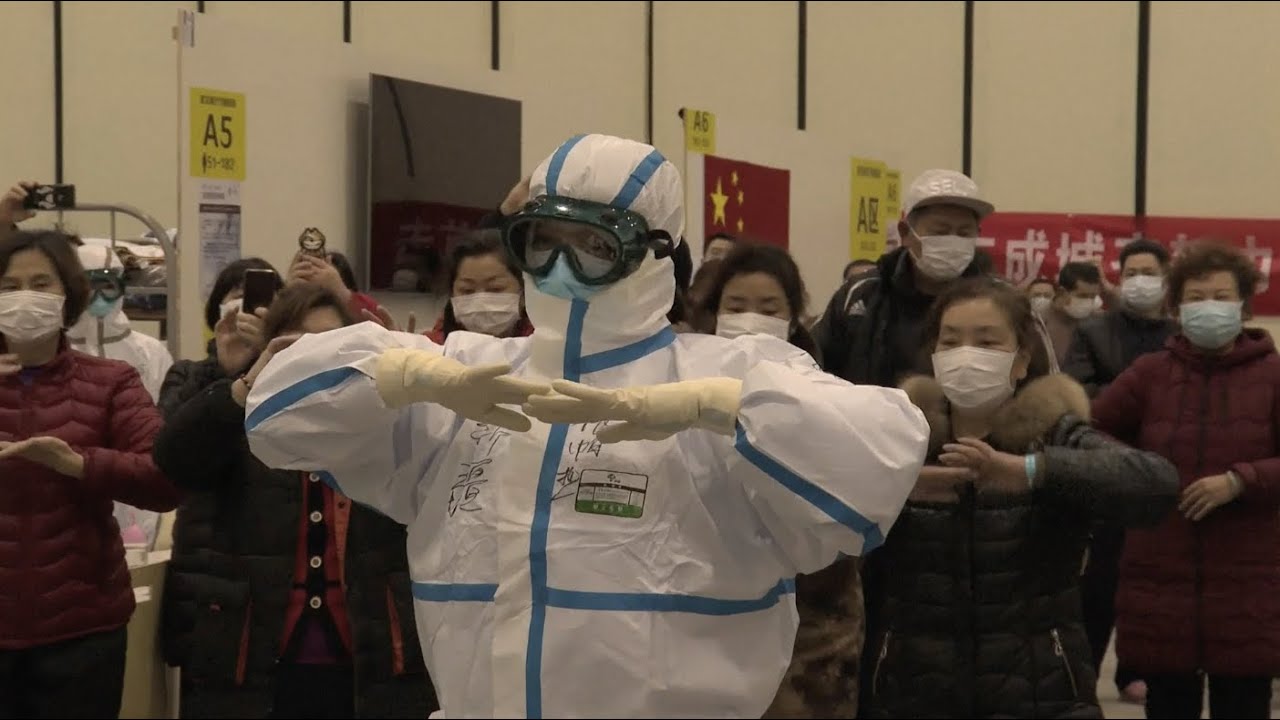 Medical staff Dance with Coronavirus Patients in Wuhan