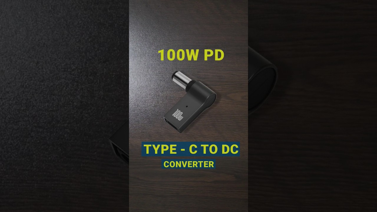 100W PD USB Type C Female to DC Converter Plug for Laptop (Unboxing)