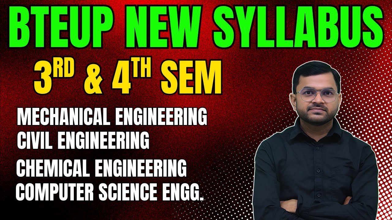 BTEUP 3rd & 4th Semester New Syllabus for Session 2025-26 @Polytechnic Pathshala