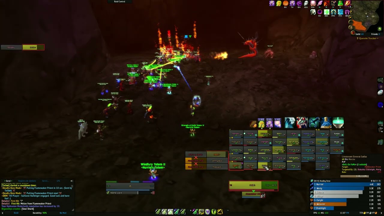 Sulfuron Harbinger - Molten Core - Restoration Shaman - WoW Classic