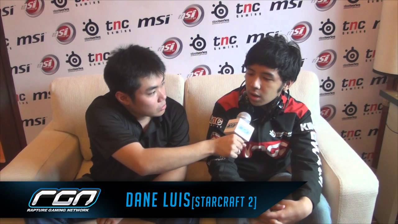Inside RGN: Interview with Dane Luis of MSIEVOGT.TNC Starcraft 2 in MSI Boot Camp