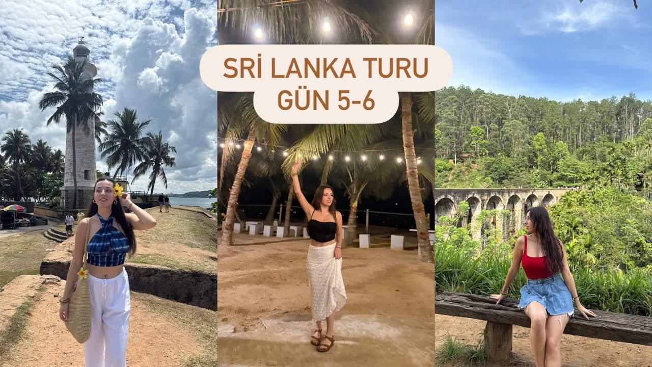Sri Lanka Turu | 9 Kemerli Köprü ve Coconut Ağaçları ziyareti, Surf yaptık, Galle Gezisi - 5-6.Gün