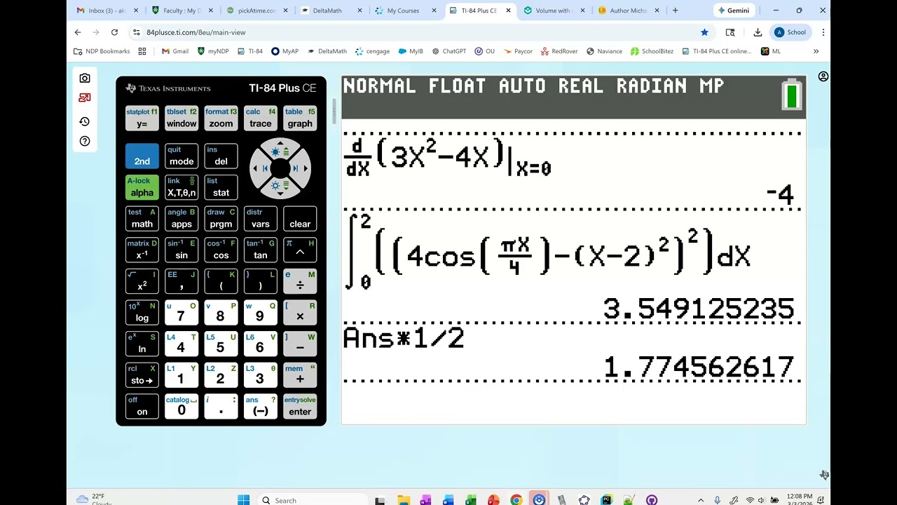 3/3/26 ap calc - 3rd hour