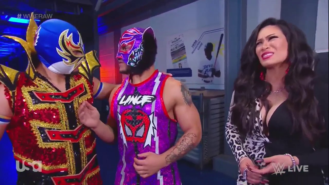 WWE RAW Legends Night 04/01/21: Melina & Lucha House Party Backstage Segment