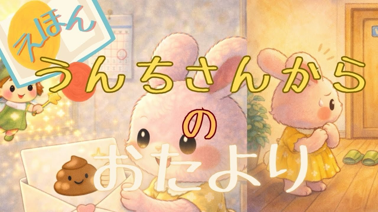 【絵本　読み聞かせ】うんちさんからの おたより｜からだのサインをしってみよう（やさしい知育）