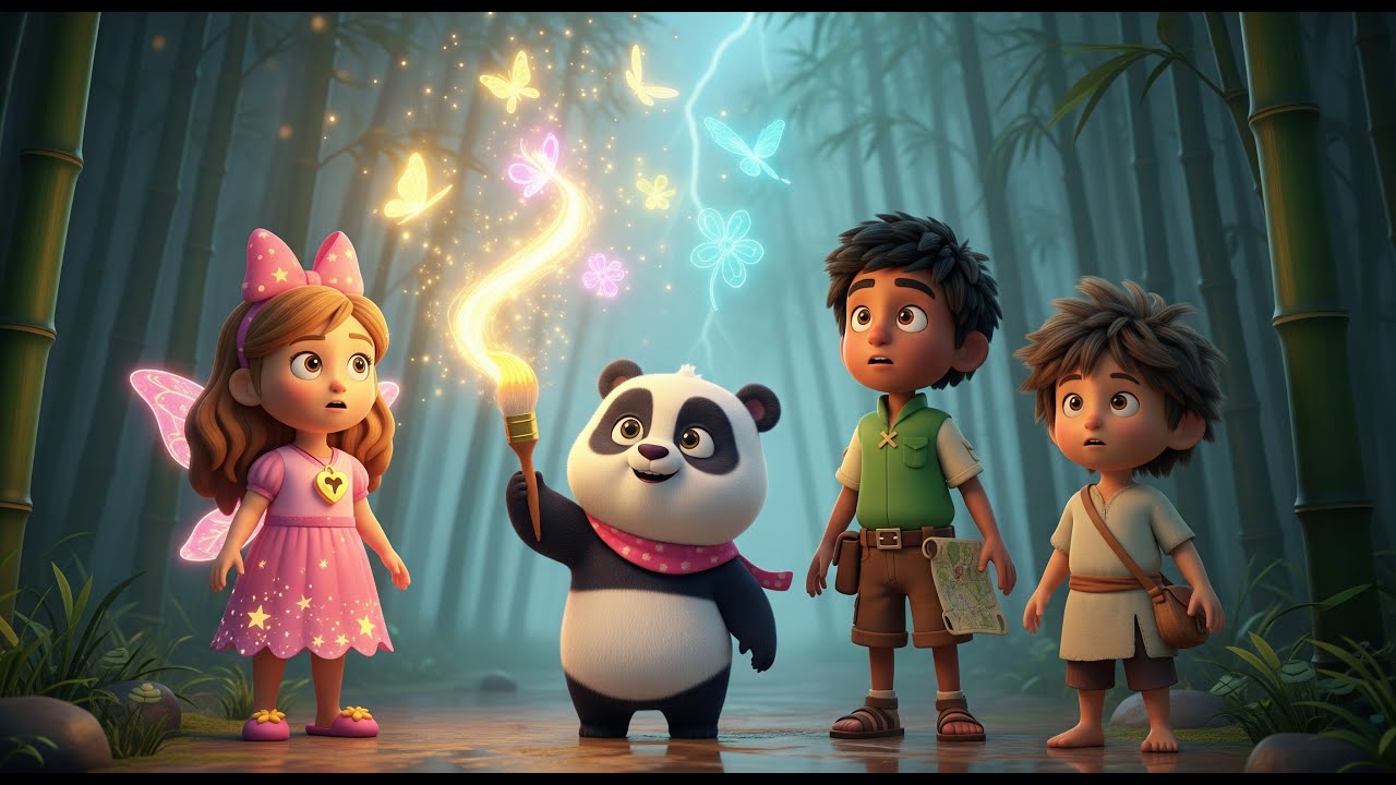 Poppy the panda and the Whispering Paintbrush | A Magical Adventure | Episode-7 