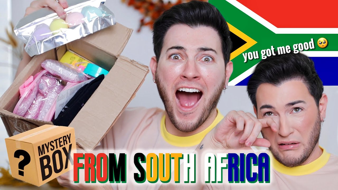 I PAID a FAN $300 TO MAKE ME A MAKEUP MYSTERY BOX... South Africa Edition!