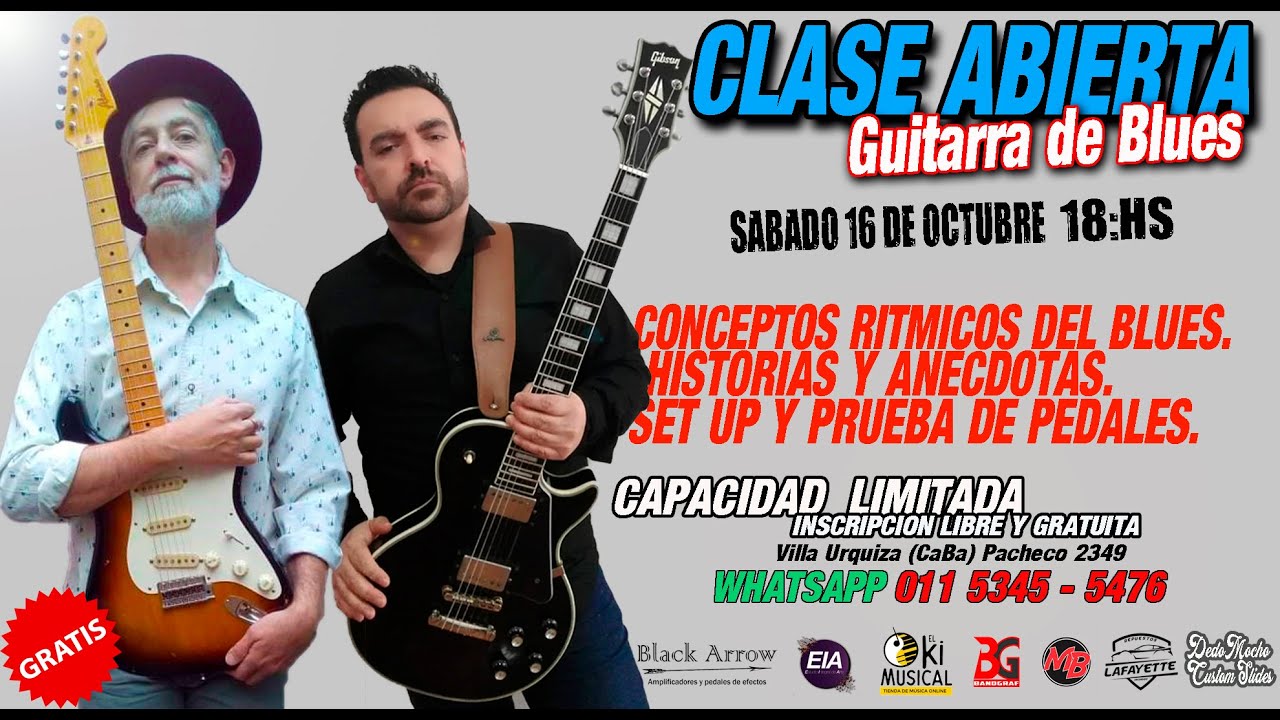 Clase Abierta Guitarra de Blues. Charly Vita - Jorge Ballester
