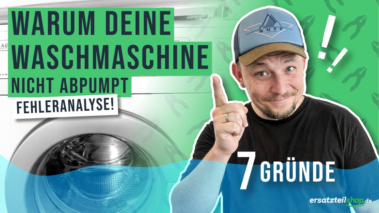 Deine Waschmaschine pumpt nicht ab? So löst du das Problem sofort!