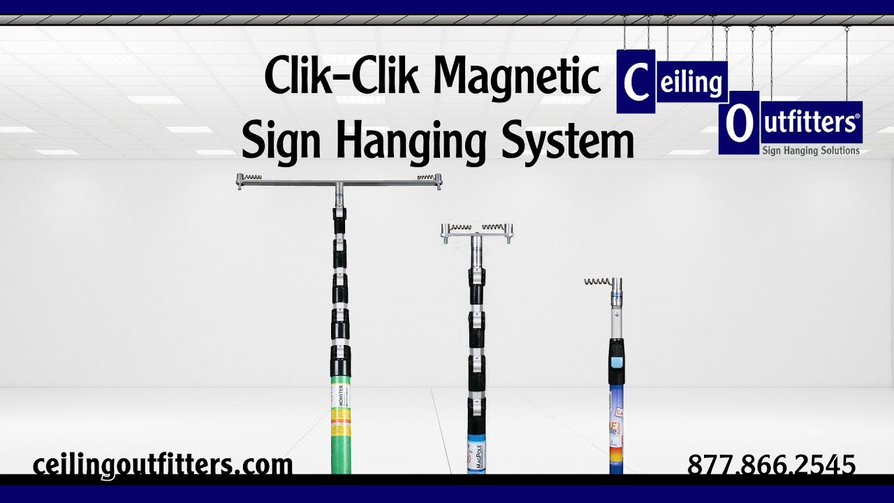 Quick Demo: Clik-Clik™ Magnetic Sign Hanging System