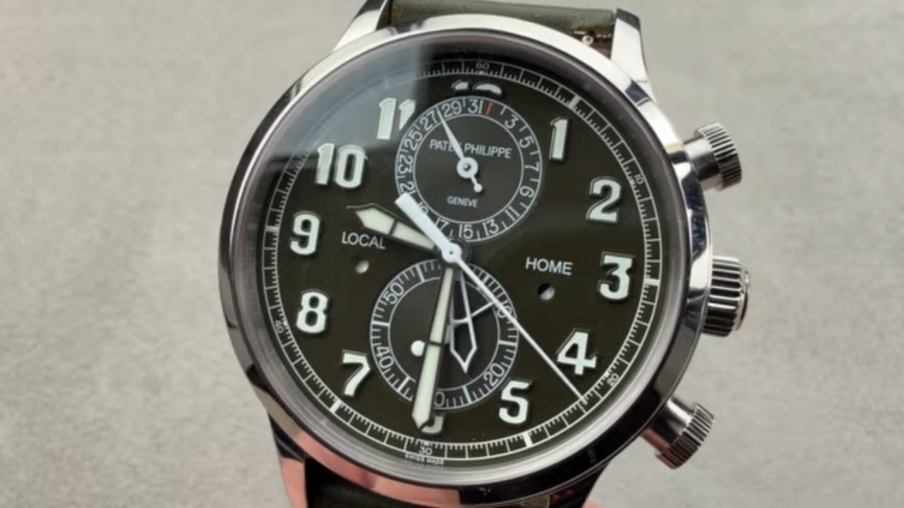 Обзор часов Patek Philippe 5924G Calatrava Pilot Travel Time Chronograph 5924G-010