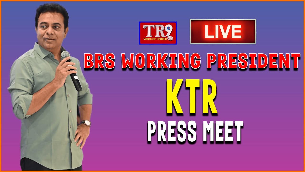 LIVE:  BRS Working President KTR Press Meet || #tr9tvlive