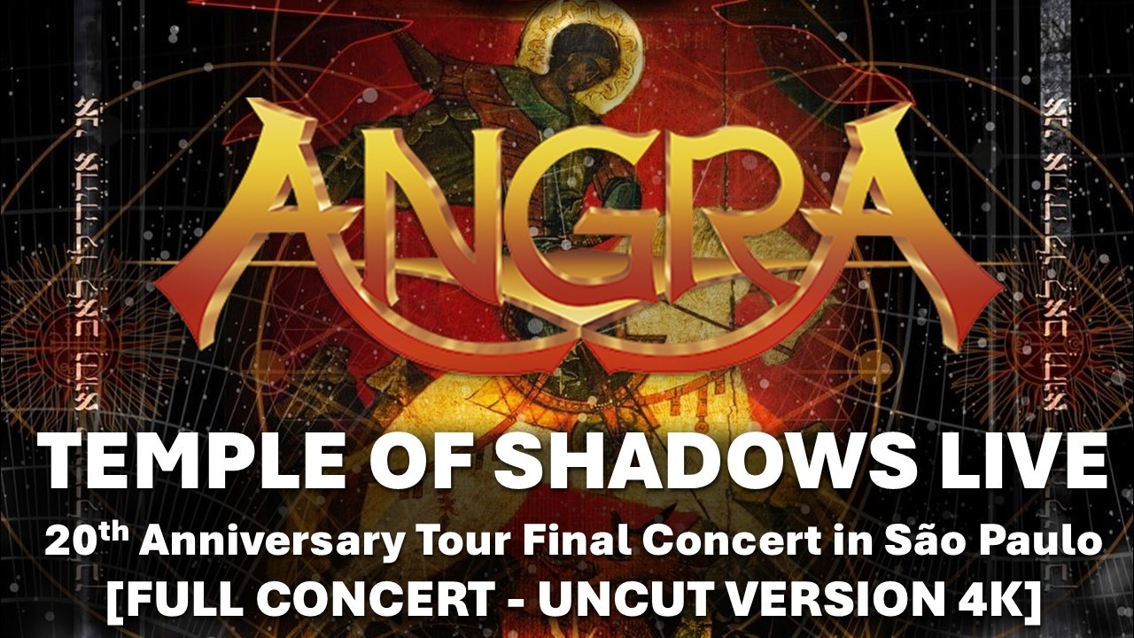 Angra Temple of Shadows Live Full Concert 2025 Brazil - 20th Anniversary Tour [4K] [uncut]