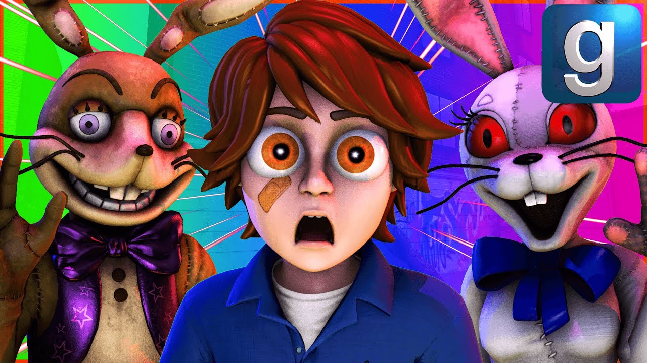 Gmod FNAF | Glitchtrap And Vanny Kidnap Gregory!