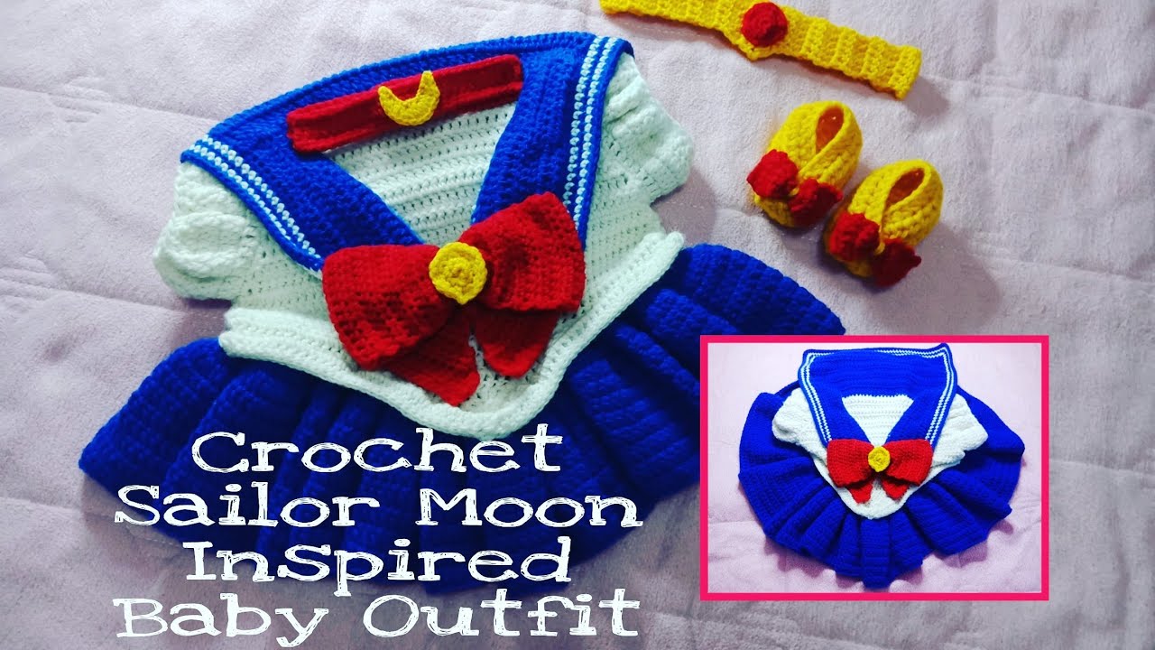Crochet Sailor Moon Inspired  Baby Outfit