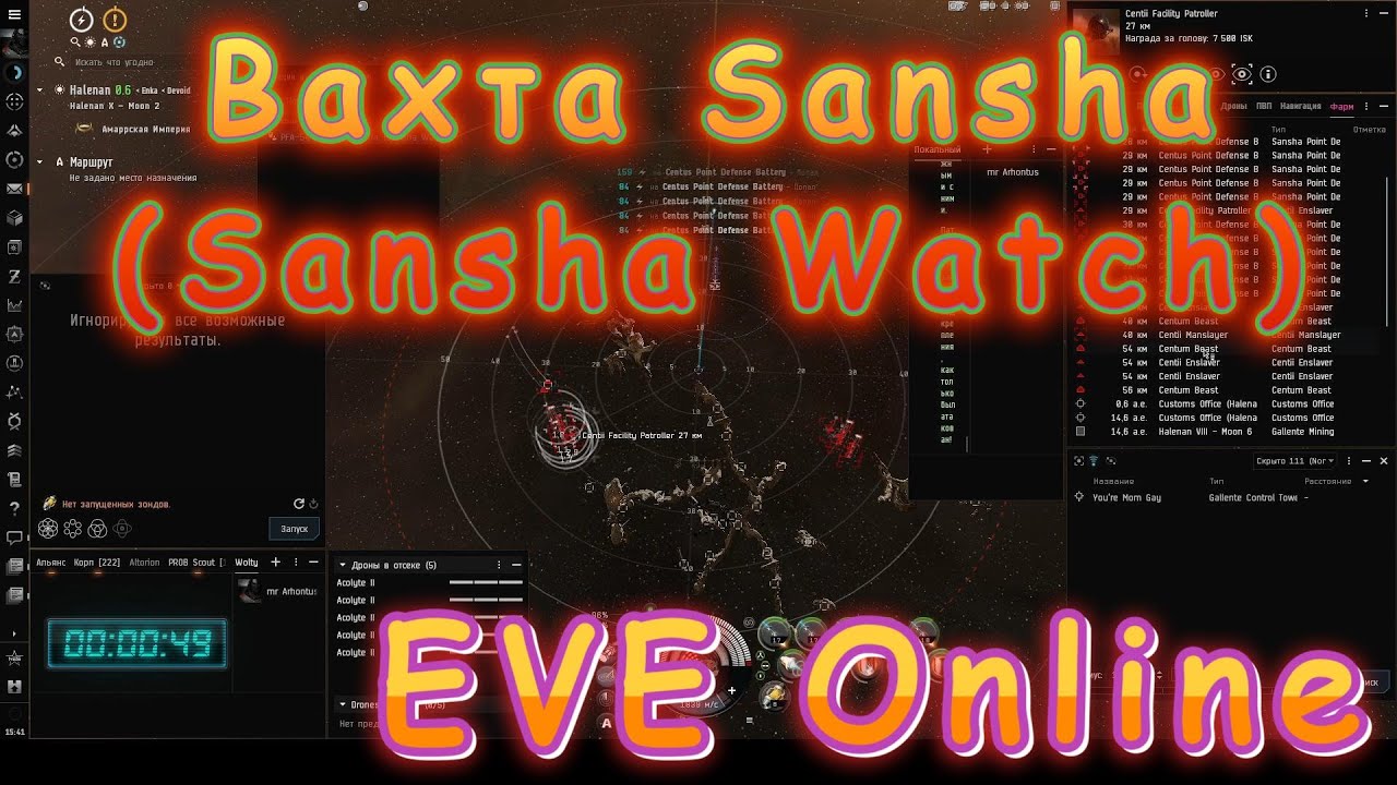 Вахта Sansha (Sansha Watch) - прохождение, что падает / EVE Online