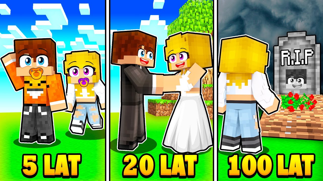 SYMULATOR PRAWDZIWEGO ŻYCIA w Minecraft! (Od narodzin do śmierci)