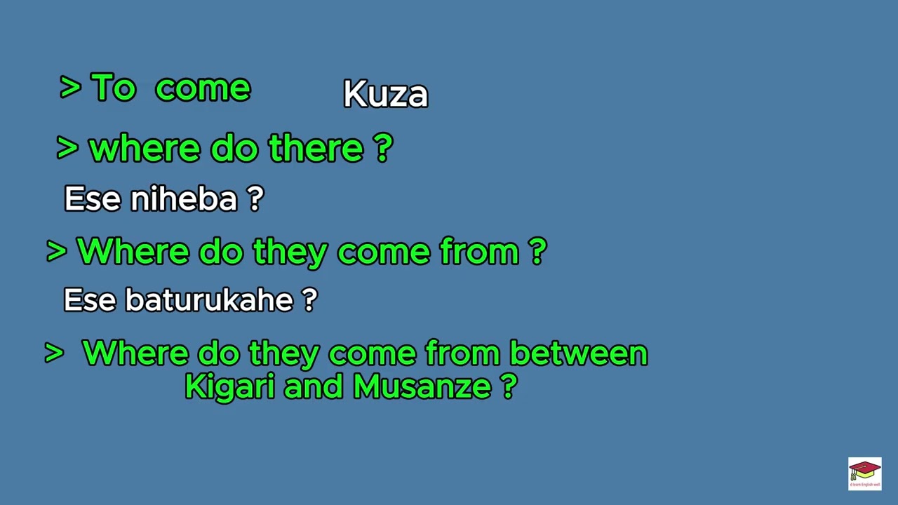 Menya verbs uvuge neza icyongereza.