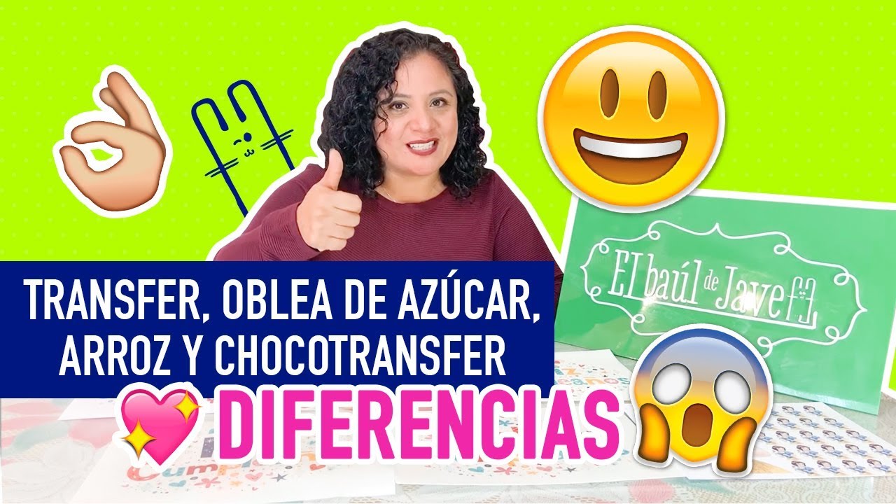 DIFERENCIAS entre TRANSFERS, OBLEAS DE ARROZ, AZÚCAR y CHOCOTRANFERS 😎😱💖