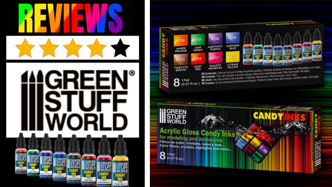 To the point Green Stuff World Acrylic Candy Ink Paint Set Review